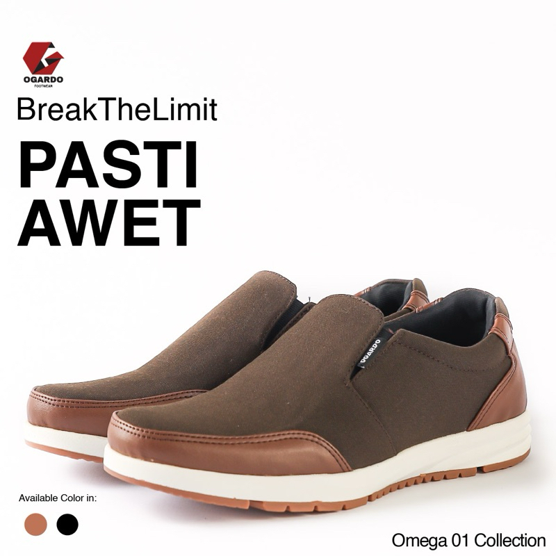 OGARDO - Sepatu Slop OMEGA 01 Casual Kekinian Nyaman