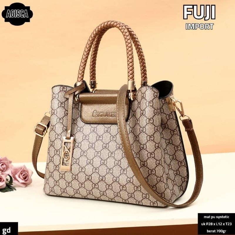 TAS HANDLE BAG TAS SELEMPANG TAS BAHU IMPORT WANITA BAHAN SINTESIS FUJI
