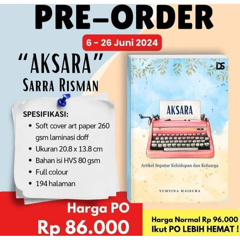 "AKSARA" Buku Kedua Busarra (Puteri kedua bu Elly Risman) journey in life
