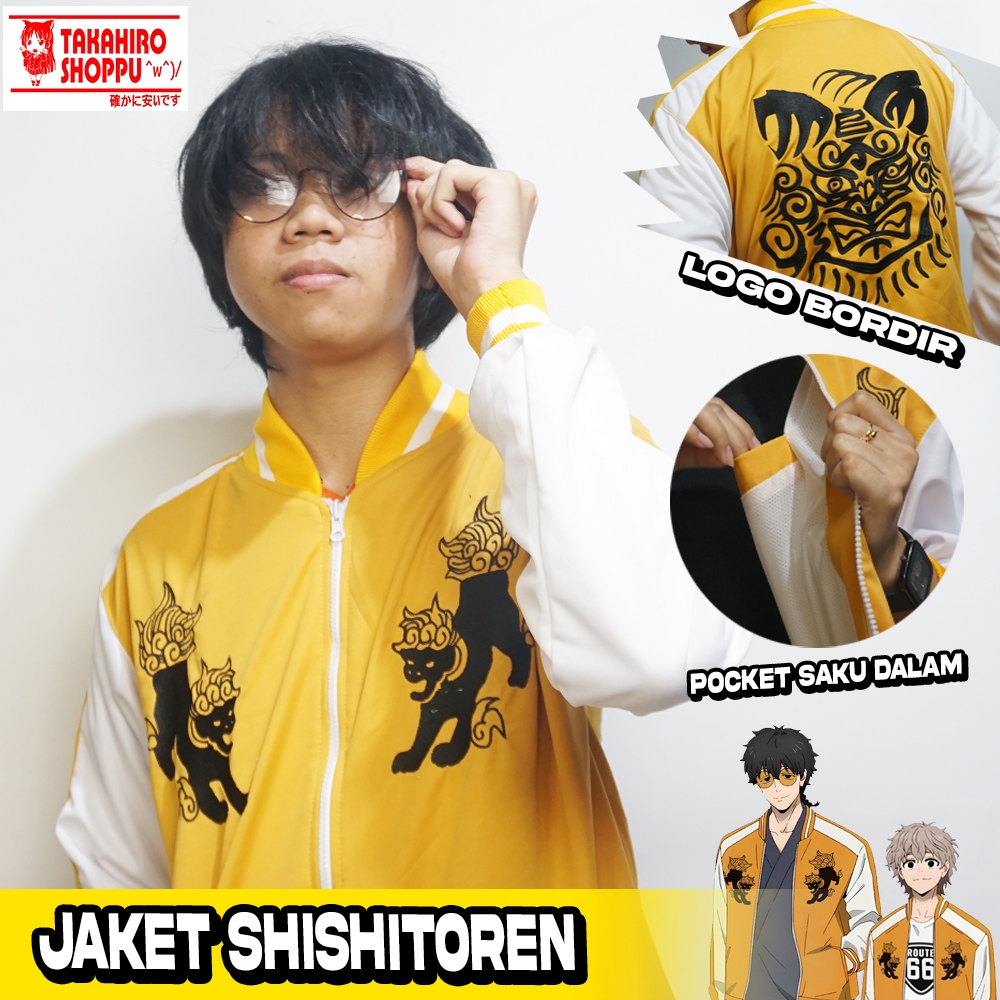 Jaket Cosplay Anime WIND BREAKER Shishitoren Jacket Choji Tomiyama Jo Togame / Jakcet windbreaker
