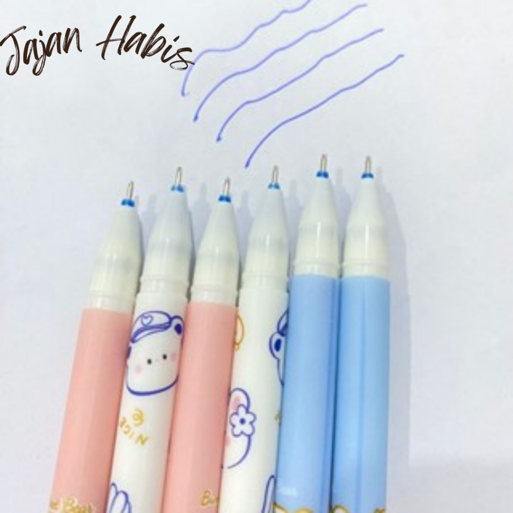 

JABIS Pulpen Gel 0.5mm Erasable Gel Pen Bolpoin Tinta Gel Cair Bisa Di Hapus Pena Aesthetic Edition Karakter Kartun