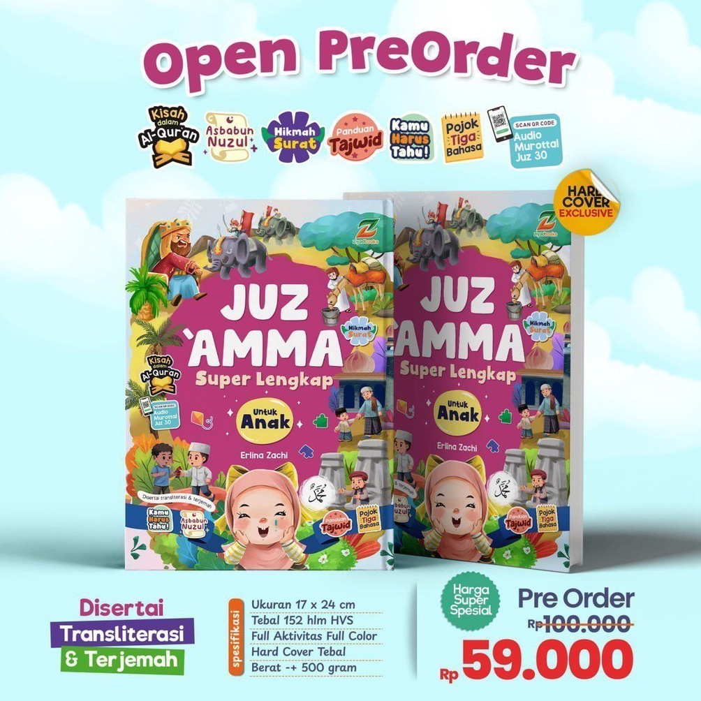 

KODE X45Z Juz Amma Superlengkap for kids ziyadbooks