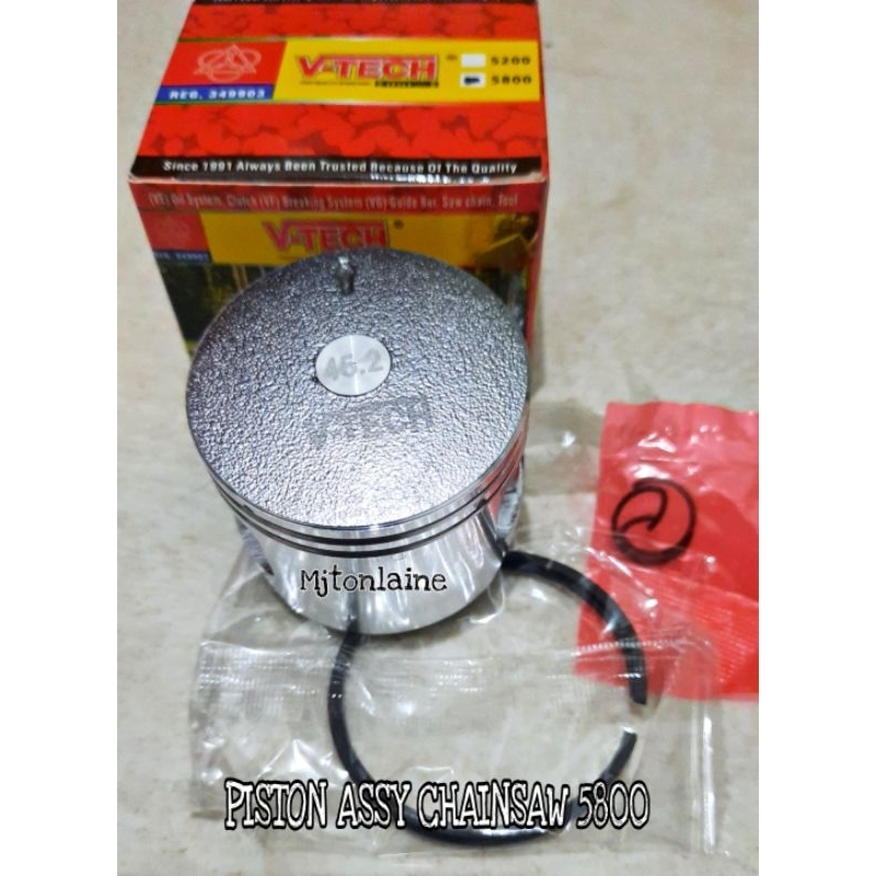 Piston 5800 Piston Chainsaw 5800 Diameter Piston 45,2mm Piston Assy Chainsaw 5800