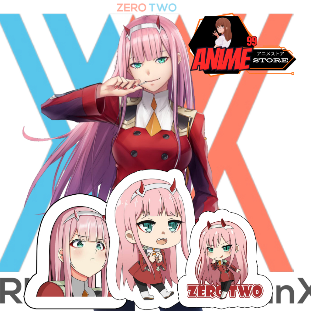 gantungan kunci Darling in the Franxx zero two