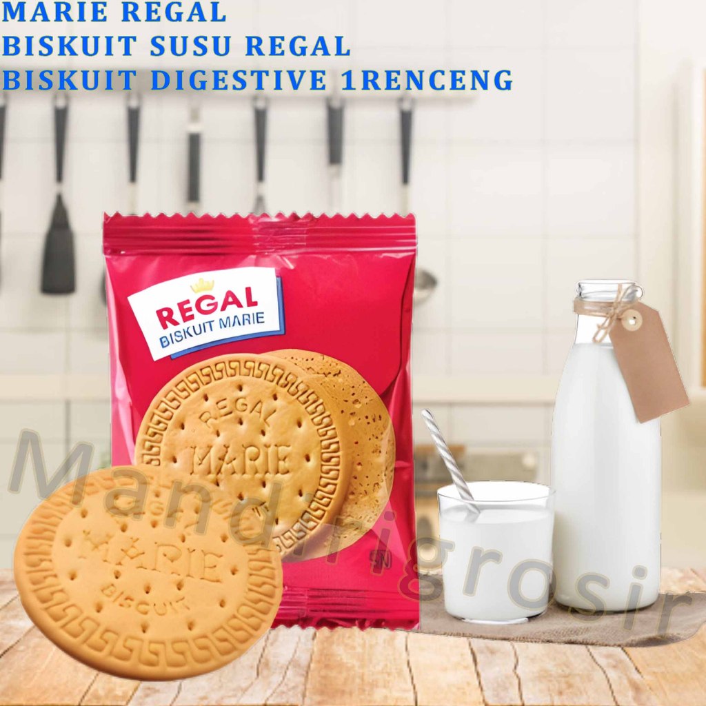 

Biskuit Regal Susu * Marie Regal * Biskuit Marie Milk Regal * 1 Renceng