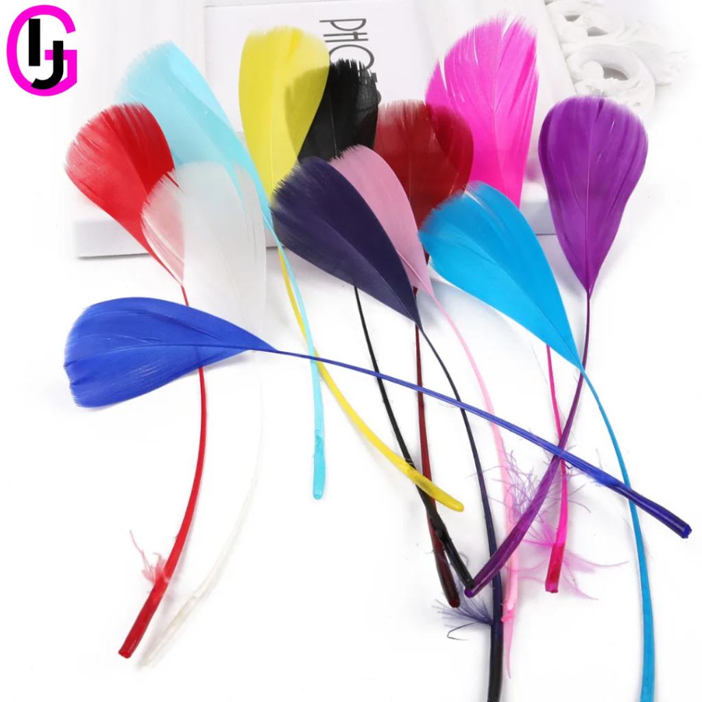 1pc Bulu Burung Hias Kualitas Premium Aksesoris Bahan Craft Charm