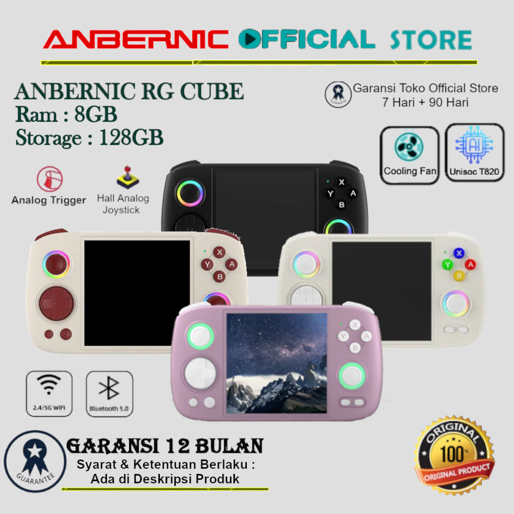 ANBERNIC RG Cube Portable Handheld Retro Video Game Console Android OS System