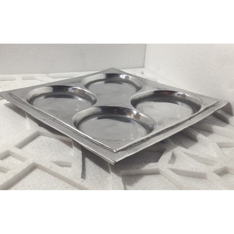 CETAKAN KUE LEKER MARTABAK MANIS MINI/CETAKAN WAJAN MARTABAK MINI LEKER KUE KASMIR 4 LUBANG ALUMUNIU