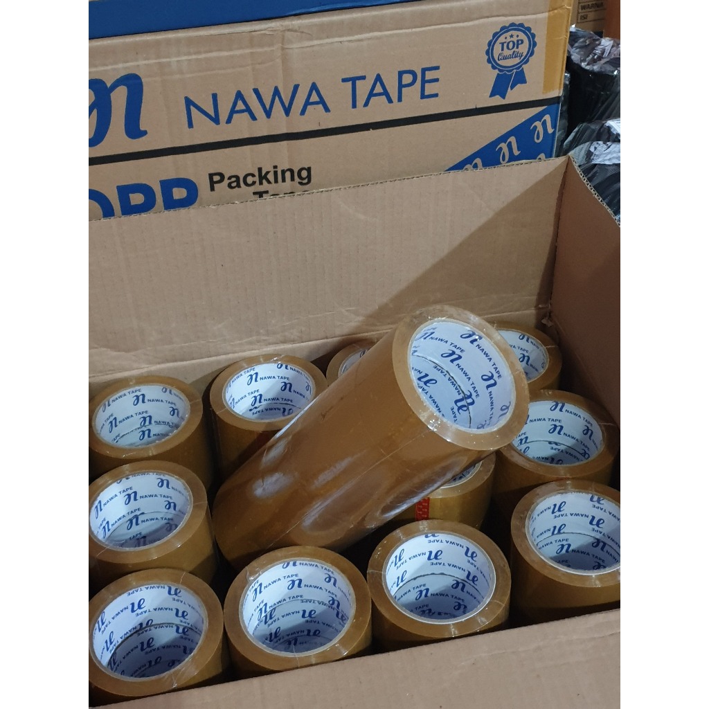 

YEN Lakban Murah 100 Yard 48 Mm Bening Dan Coklat 6 Pcs Bisa Bayar Di Tempat