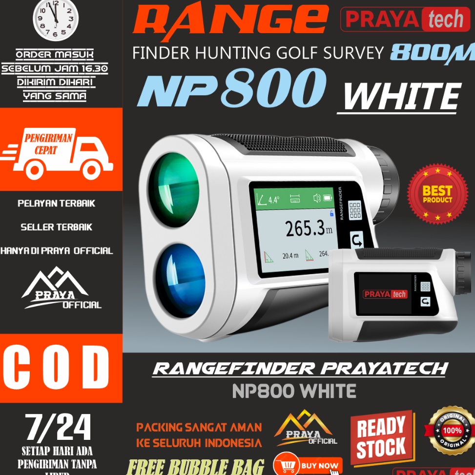 KODE K53R RANGE FINDER Rangefinder Teropong laser ukur jarak 6m 6 meter PRAYATECH SURVEY GOLF HUNTIN