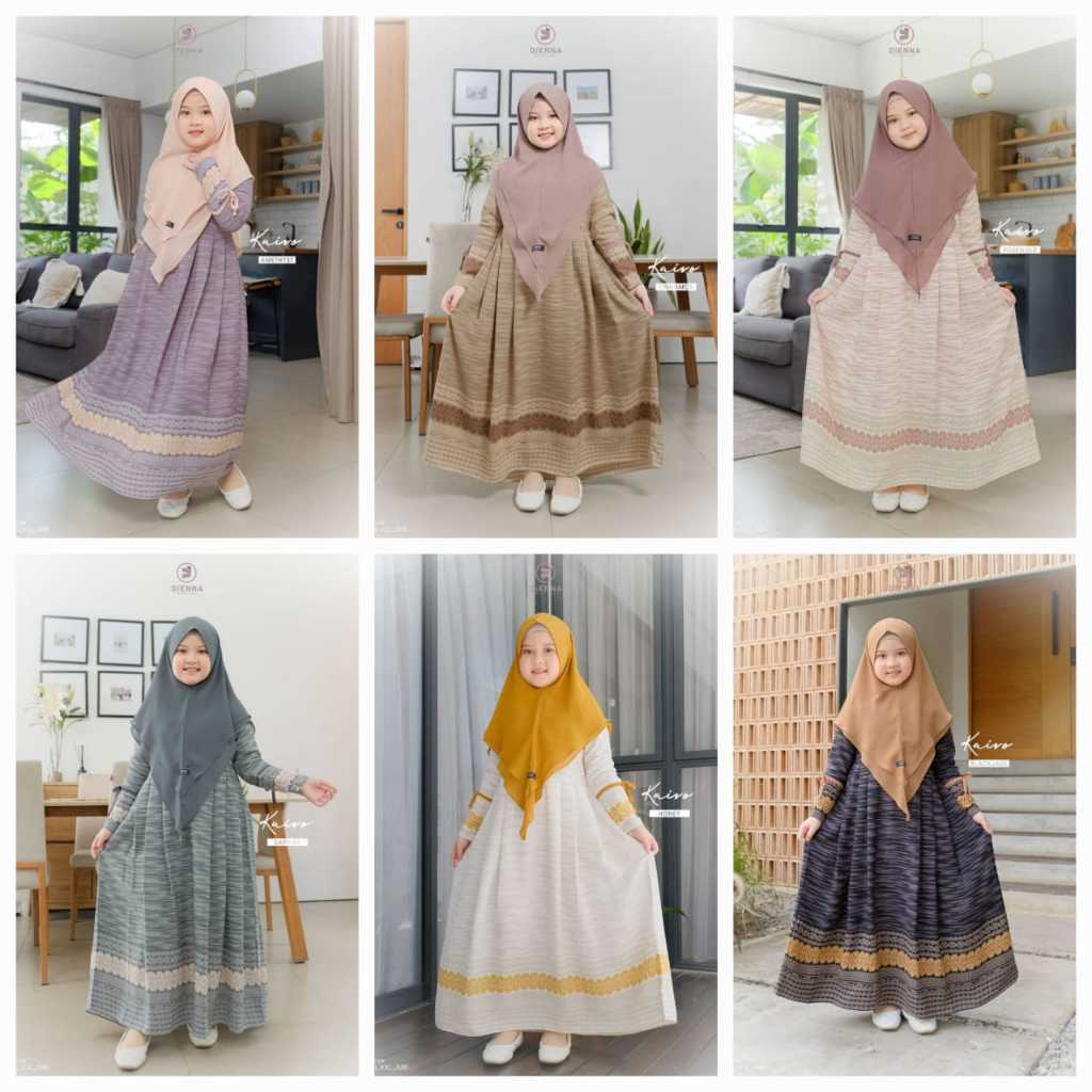 DIENNA KAIRO - GAMIS ANAK DRESS ONLY -KIDS GILR- BAJU ANAK CEWEK MOTIV PRINTING BISA COUPLE SARIMBIT