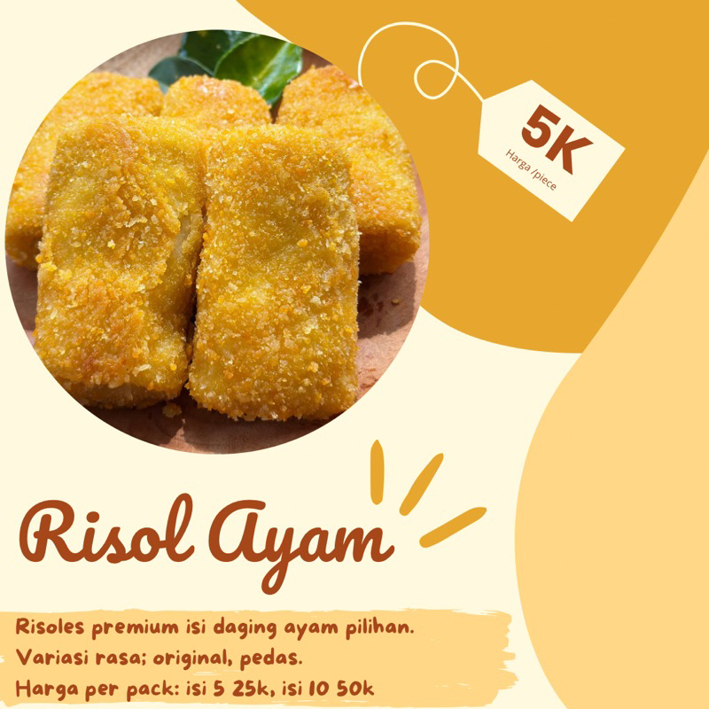 

Risol Ayam Premium Frozen Food Cemilan Enak