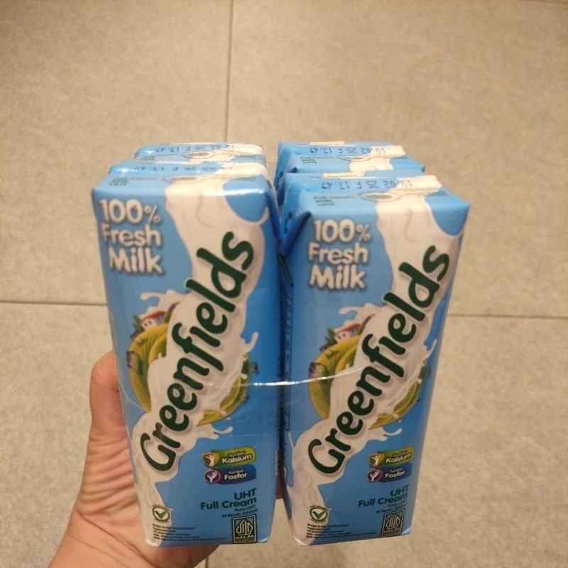 

GREENFIELDS SUSU UHT FULL CREAM (4pcs x 250mL)