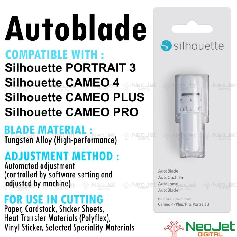 

KODE L18D Mata Pisau Original Ori Autoblade Mesin Cutting Sticker Silhouette Cameo Portrait Auto Blade