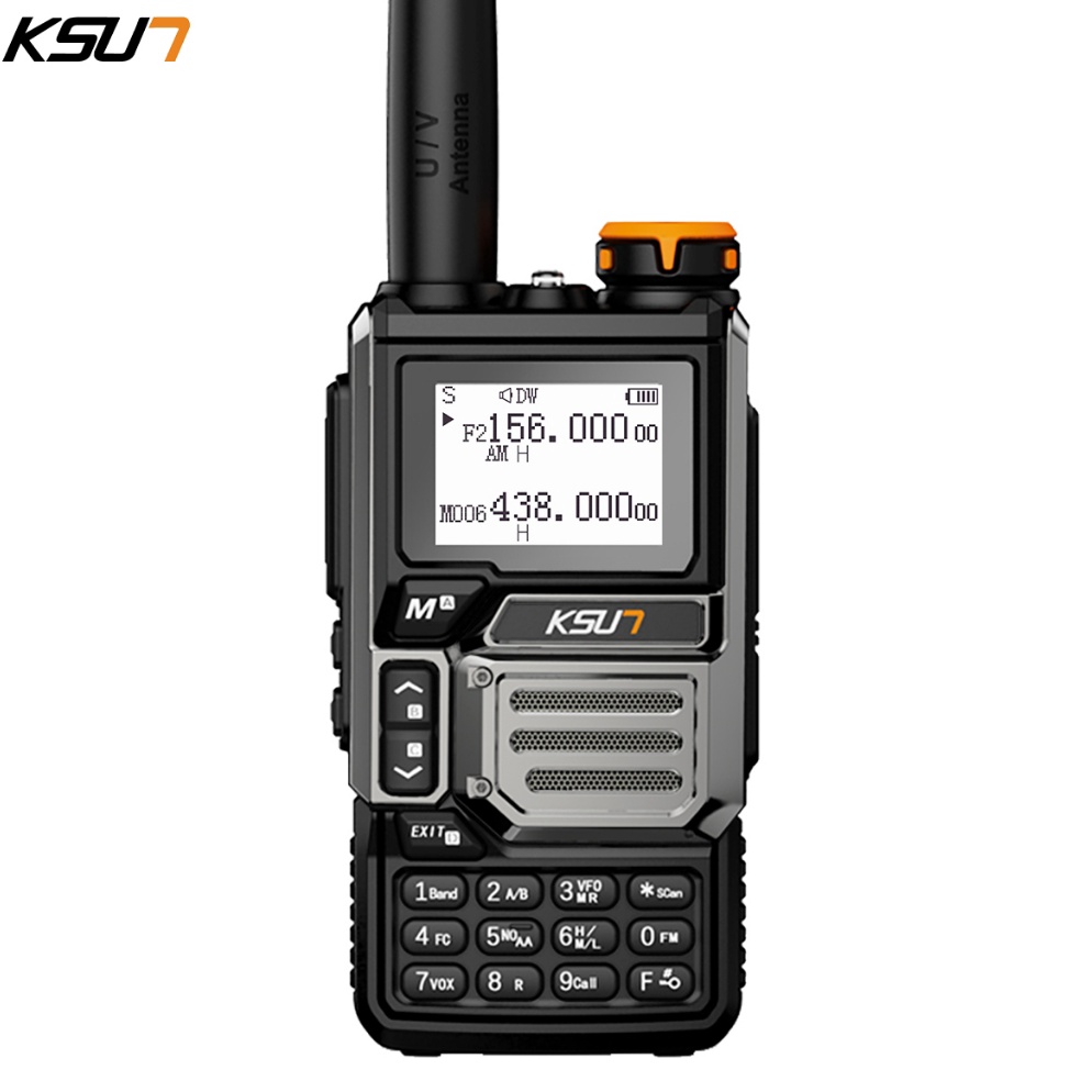 KODE D38N KSUNTFSI  UV6D Ht Abbree Full Band Airband 59MHZ Wireless Copy Frequency Walkie Talkie Ht 