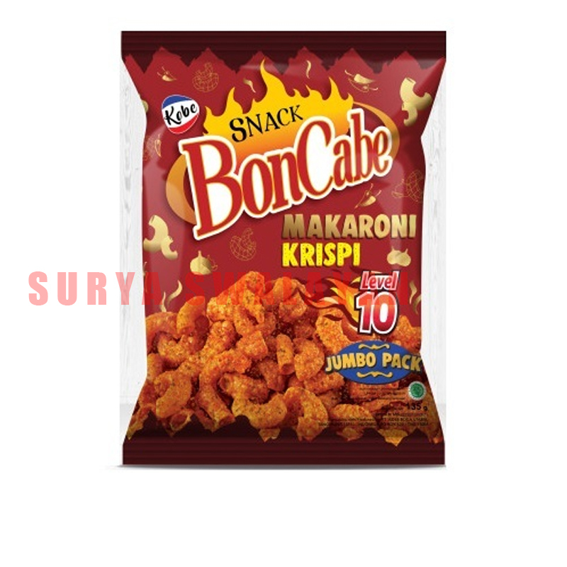 

Kobe Snack Bon Cabe Makaroni Krispi Pedas Level 10 135 gr