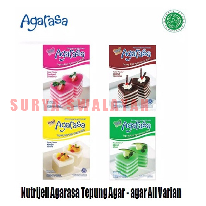 

Nutrijell Agarasa Tepung Agar - agar 10 gr All Varian