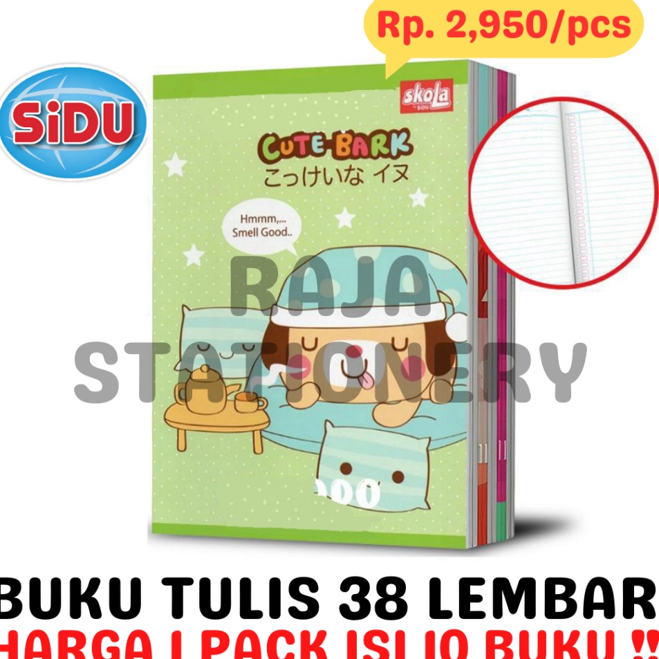 

Best Deal BUKU TULIS 38 LEMBAR GARIS A5 SKOLA BY SiDU NOTEBOOK SKOLA BY SINAR DUNIA BUKU TULIS ANAK SEKOLAH PACK 1PCS