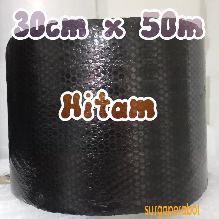 

Super deal Bubble wrap Hitam 3cm x 5m Bable MurahTebal plastik buble warp roll