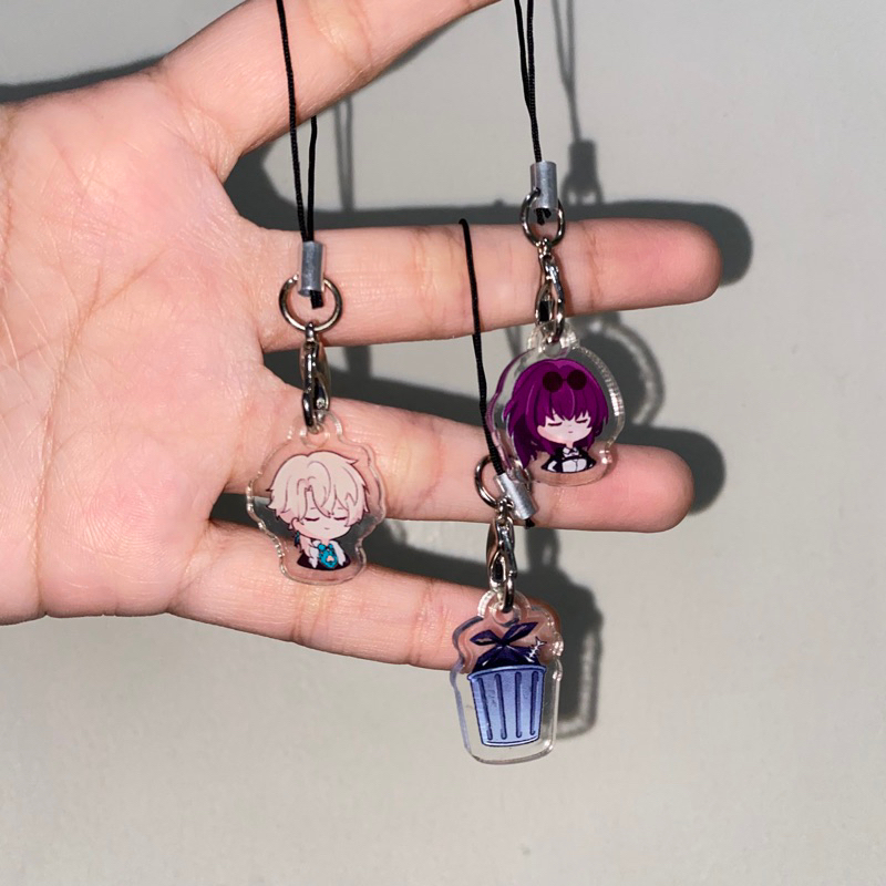 PHONE STRAP HONKAI STAR RAIL (Aventurine, Kafka, Tong Sampah)