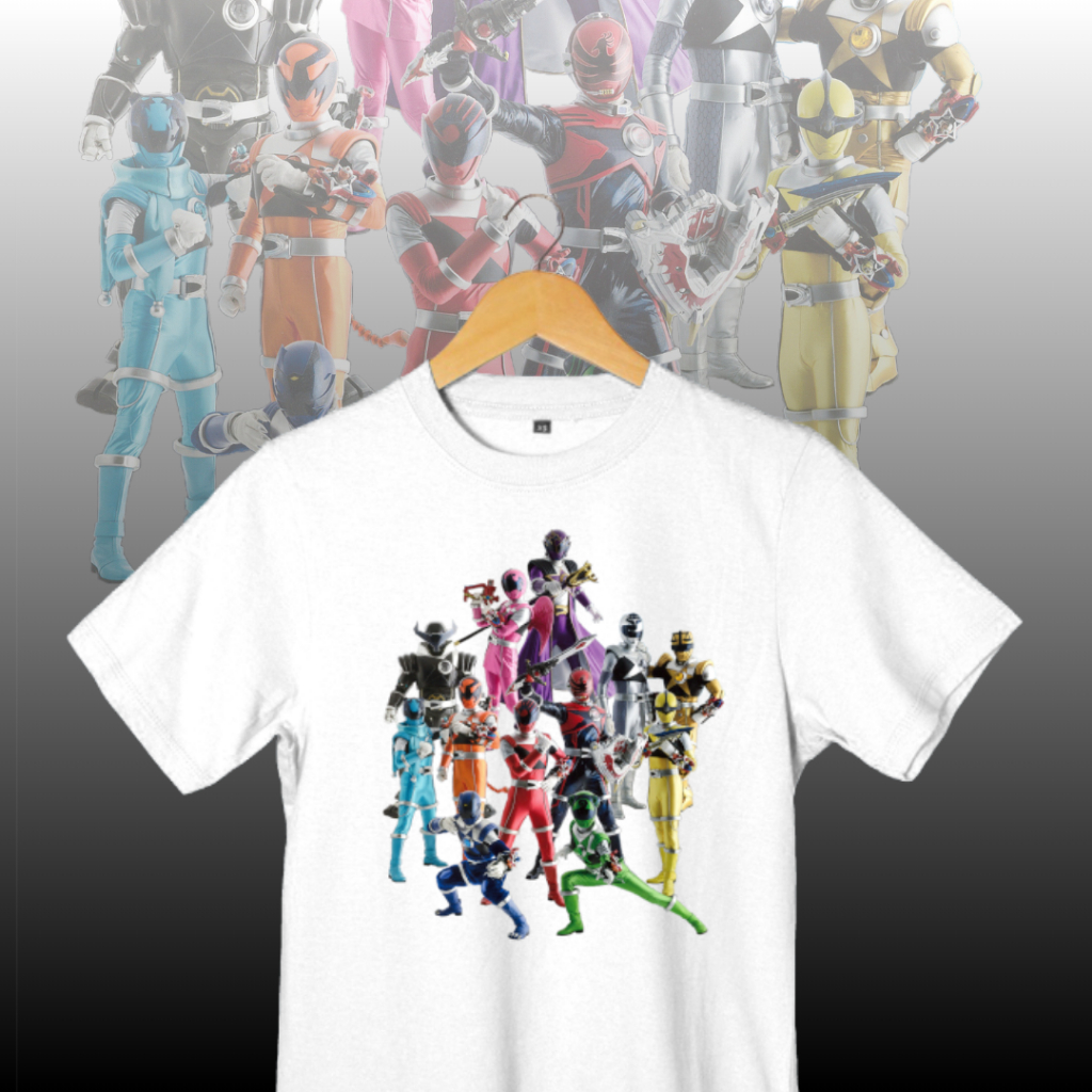 Kaos Kyuranger Kaos Power Rangers Kaos Anak Dewasa Kaos Uchu Sentai Kyuranger Kaos Super Sentai Sabl