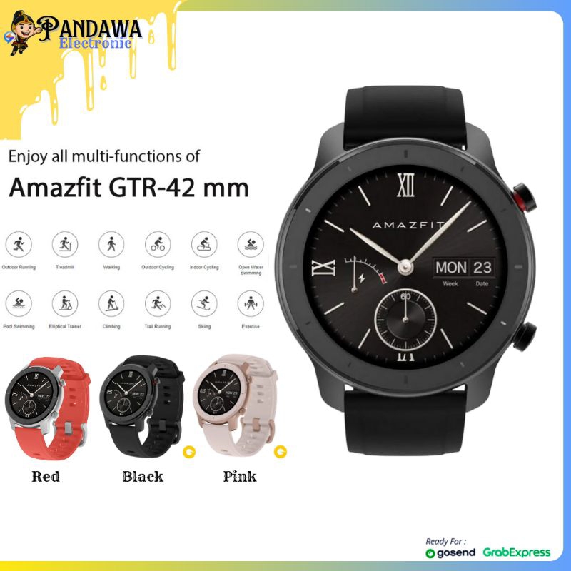 AMAZFIT GTR 42mm Smartwatch GPS Sport Amoled Display Jam Tangan Pria Wanita Original