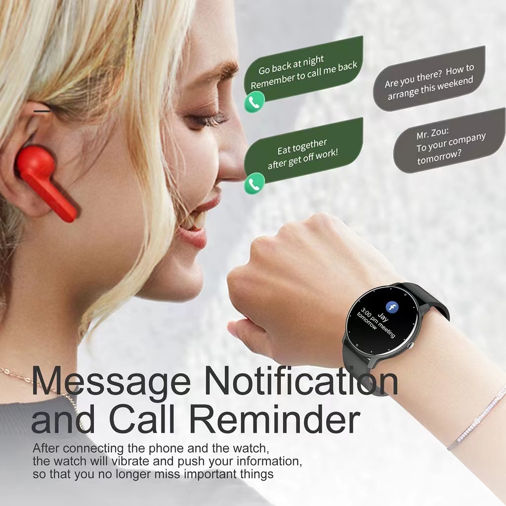 Original ZL02D Pro Smart Watch Waterproof Smartwatch for Women Men HD Screen Touch Control Round Jam