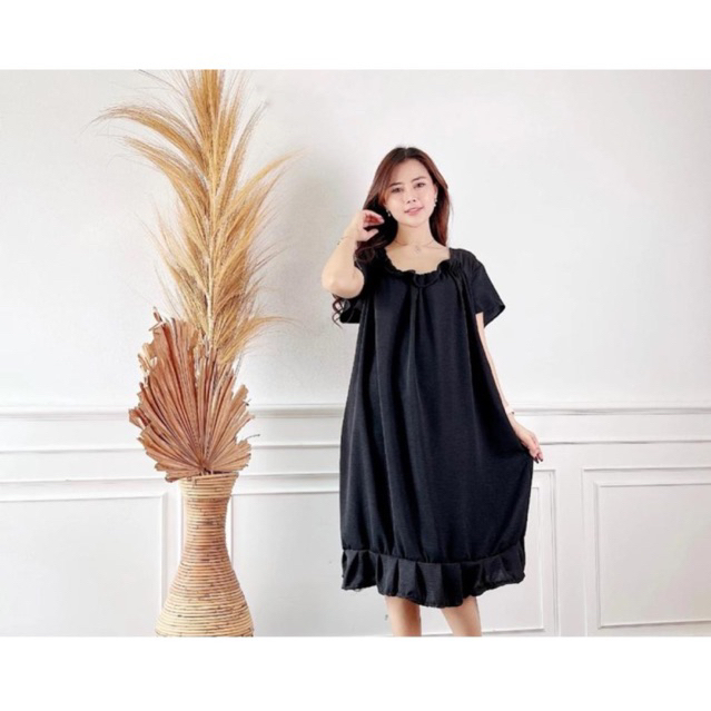 Daisy - Premium Airflow Crincle - Daster Dress Fuji Jumbo XL