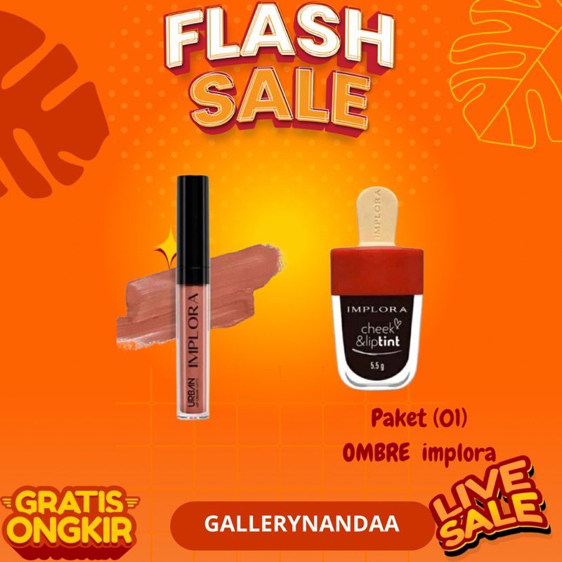 paket hemat Ombre bestseller //lipcream/liptin/ombre/hanasui/implora/omg/OMBRE LIPS
