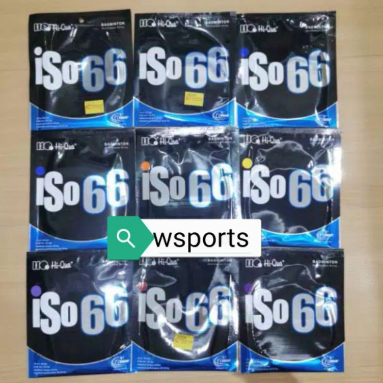 Barang keren RAINBOW Senar Badminton Hiqua HQ ISO 66 ORIGINAL