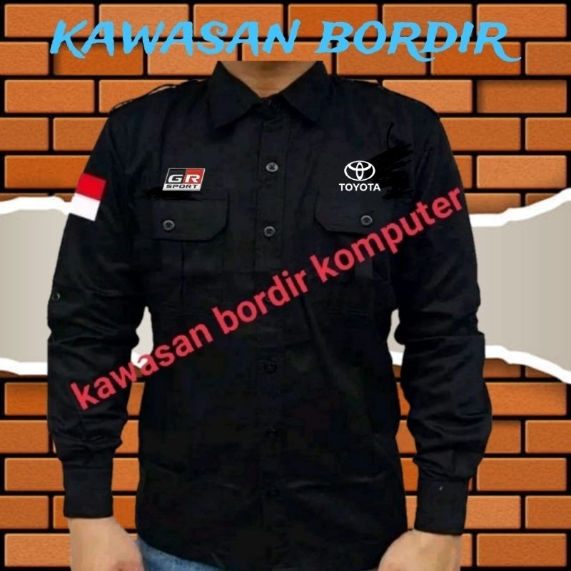 Terbaru seragam Toyota gr kemeja Toyota gr baju Toyota gr pdh Toyota gr full bordir...