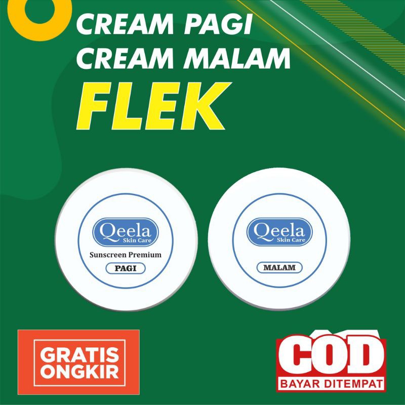 (paket isi 2) Qeela skincare crim flek hitam..cream penghilang flek hitam 10gram