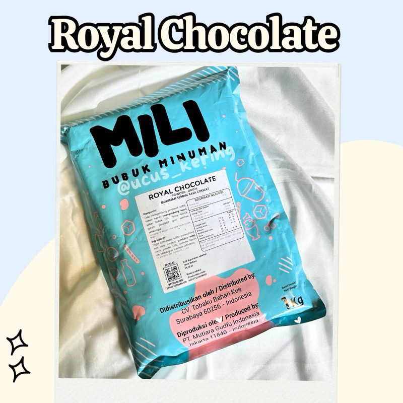 

BUBUK MILI ROYAL CHOCOLATE KEMASAN 1 KG/POWDER DRINK