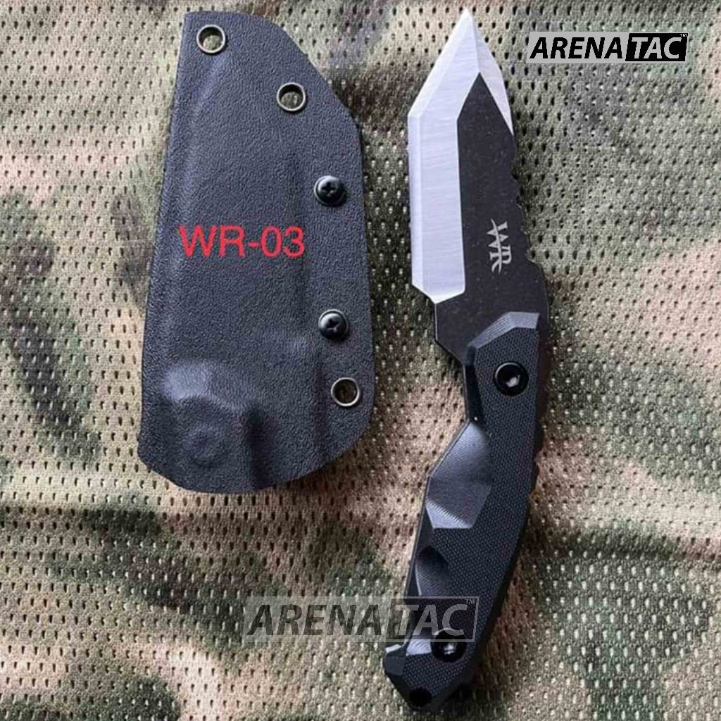 Arenatac - Pisau Camping Tactical Knife kydex Holster - WR03