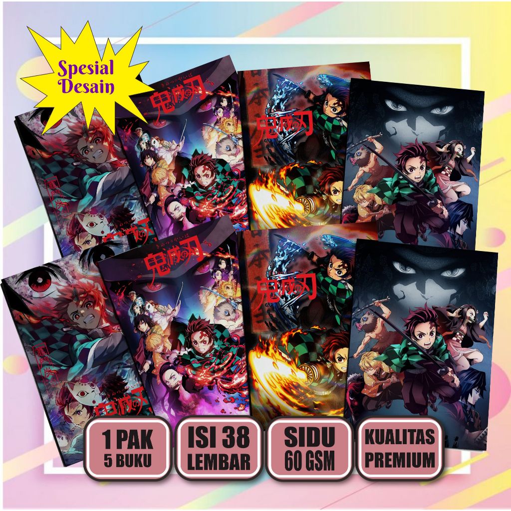 

Buku Tulis Demon Slayer Art 38 Lembar / Buku Tulis Sekolah