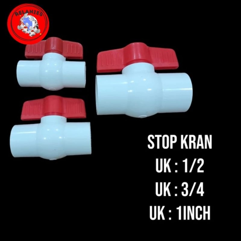 ball Valve stop kran PVC sock drat dalam double sdd