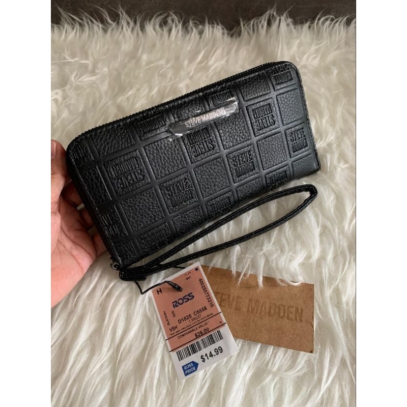 Steve Madden Black Multi Long Wallet