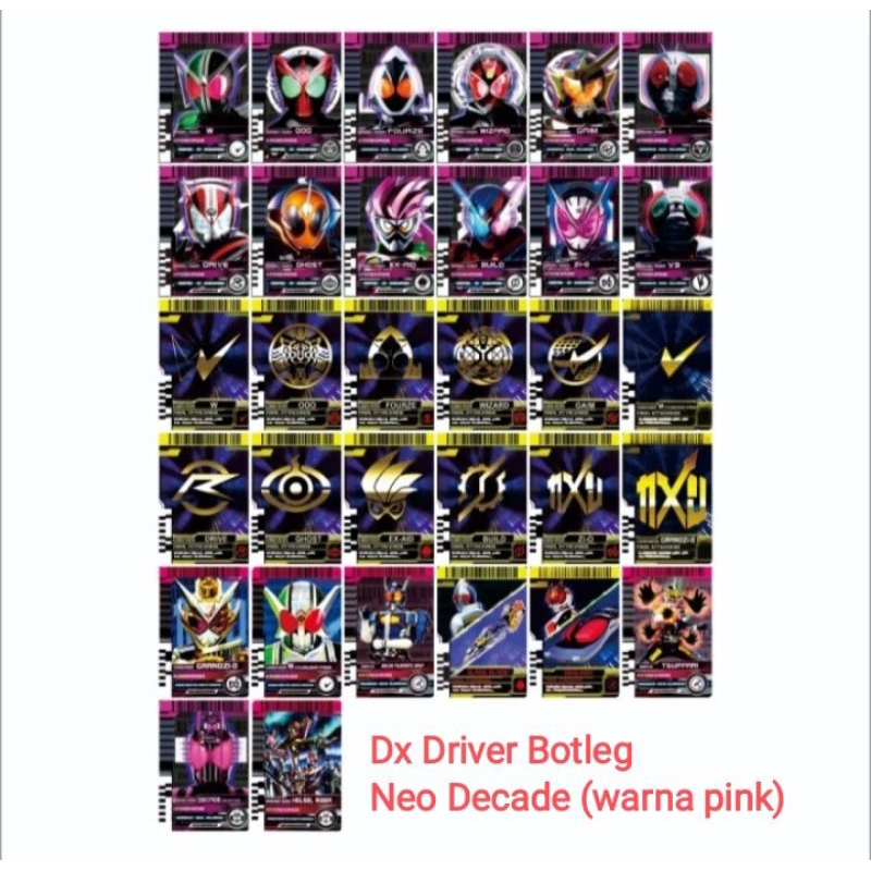 Card Custom khusus untuk Dx Driver Neo Decade BOTLEG  China version