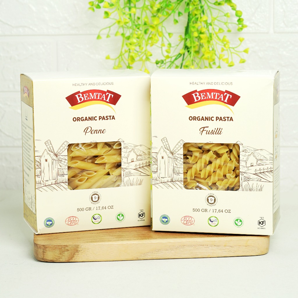 

Bemtat Organic Pasta Fusilli Dan Penne 500gr