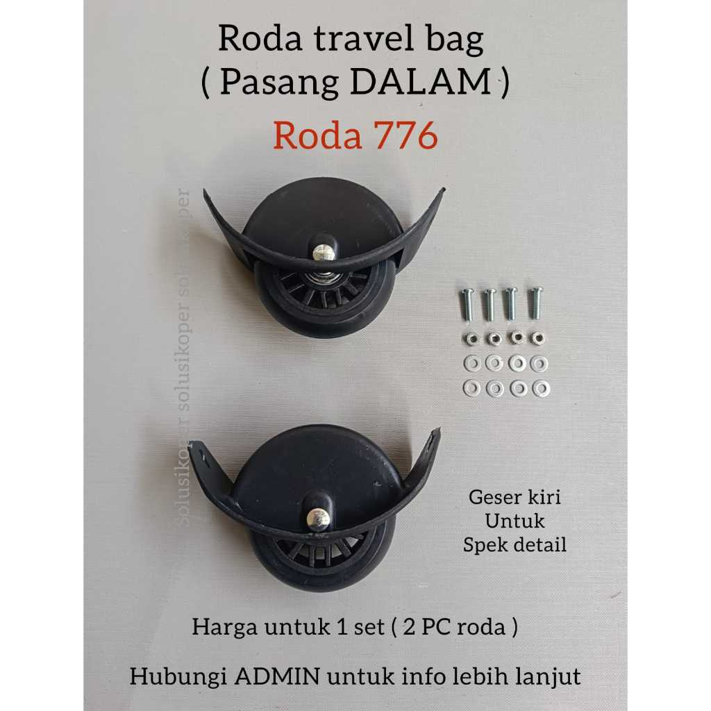 RODA TAS, RODA KOPER, RODA TRAVEL BAG PASANG DALAM, SPAREPART KOPER