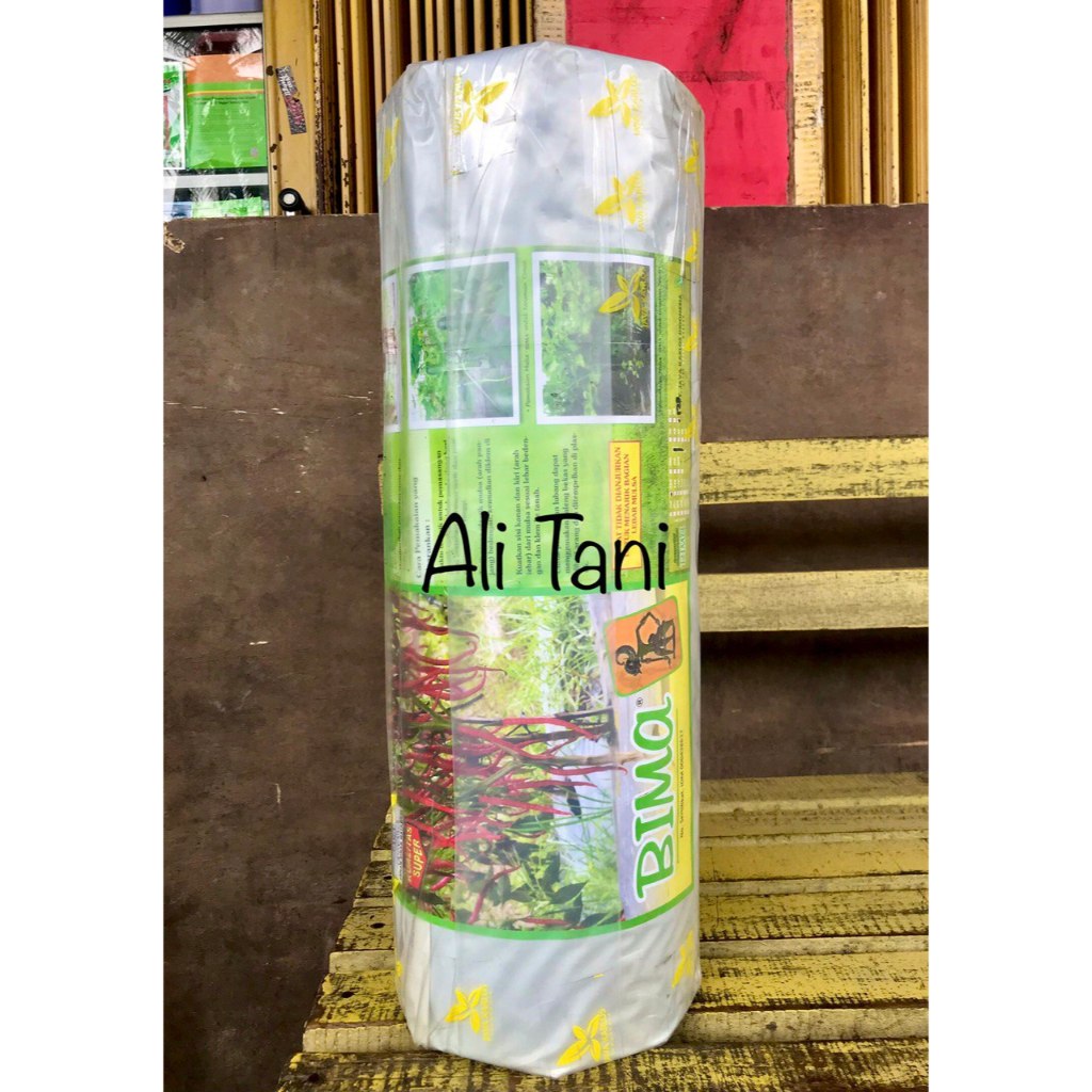 MULSA BIMA 120 x 500 METER Plastik Pertanian Mulsa Hitam Perak Penutup Tanah