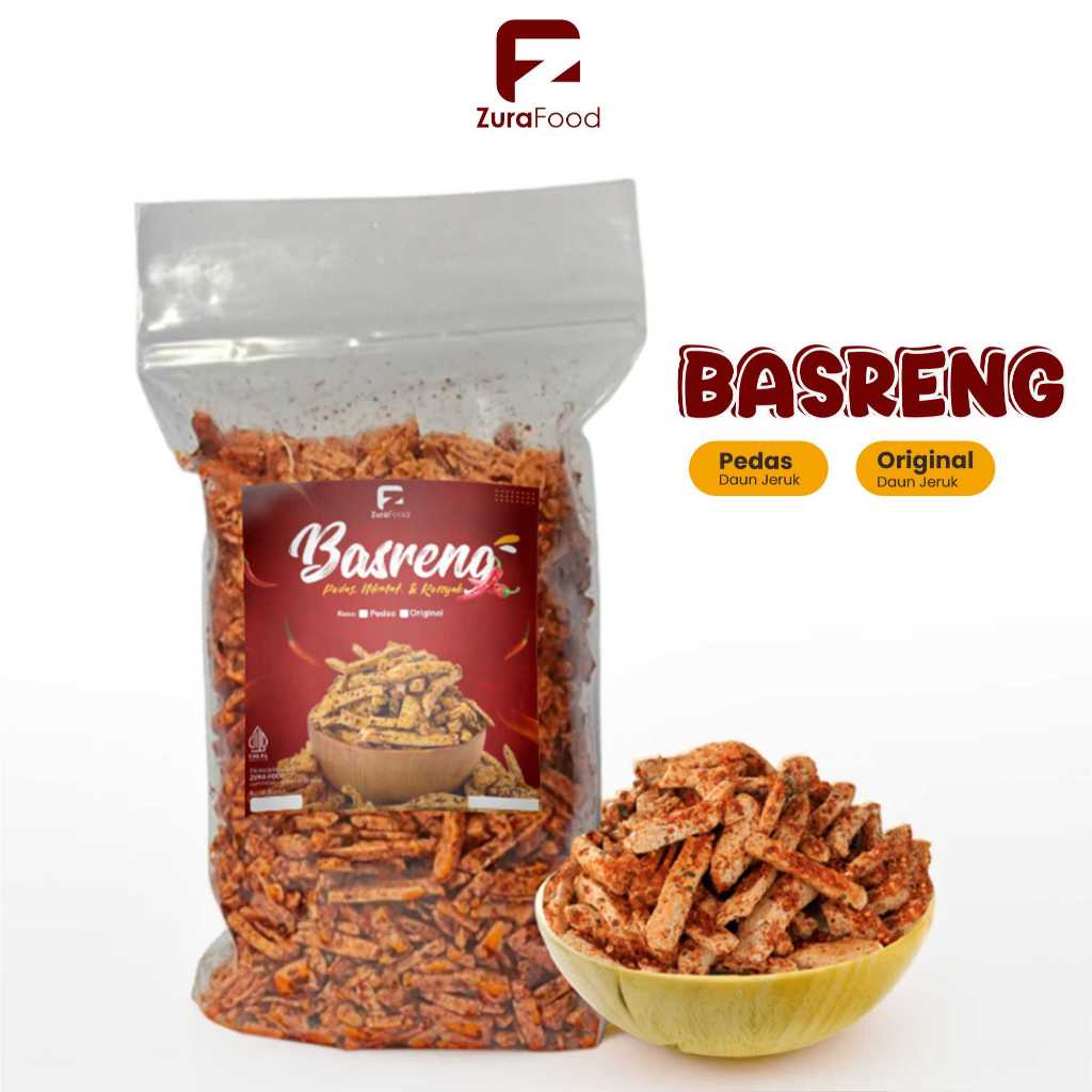 

Zura Food Basreng Bakso Goreng Stik Pedas Daun Jeruk Premium 100 250 500 gram