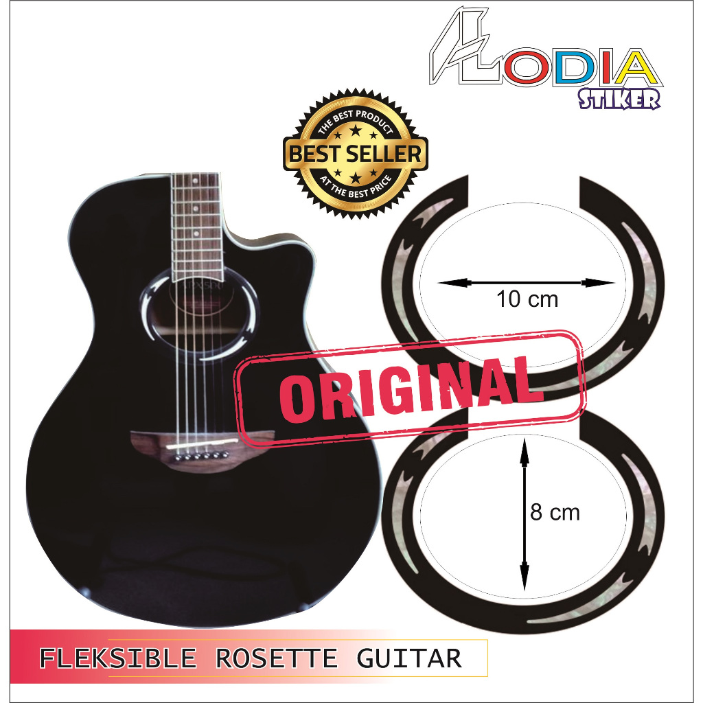 STIKER GITAR PELINDUNG LUBANG GITAR ROSETTE stiker gitar yamaha apx 500 ii GITAR APX