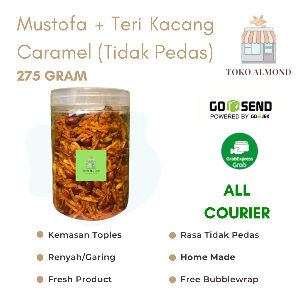 

Kentang Kering Mustofa Ikan Teri Kacang Caramel (Tidak Pedas)275gr