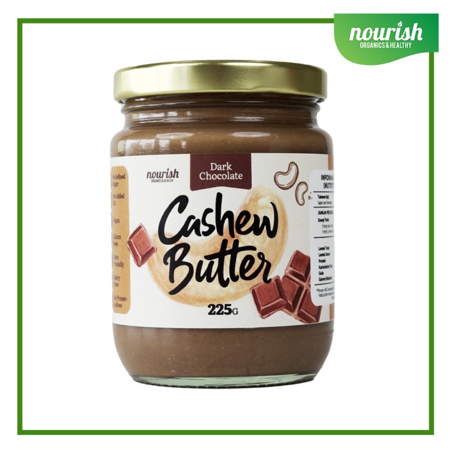 

Nourish Dark Chocolate Cashew Butter - 225 gr