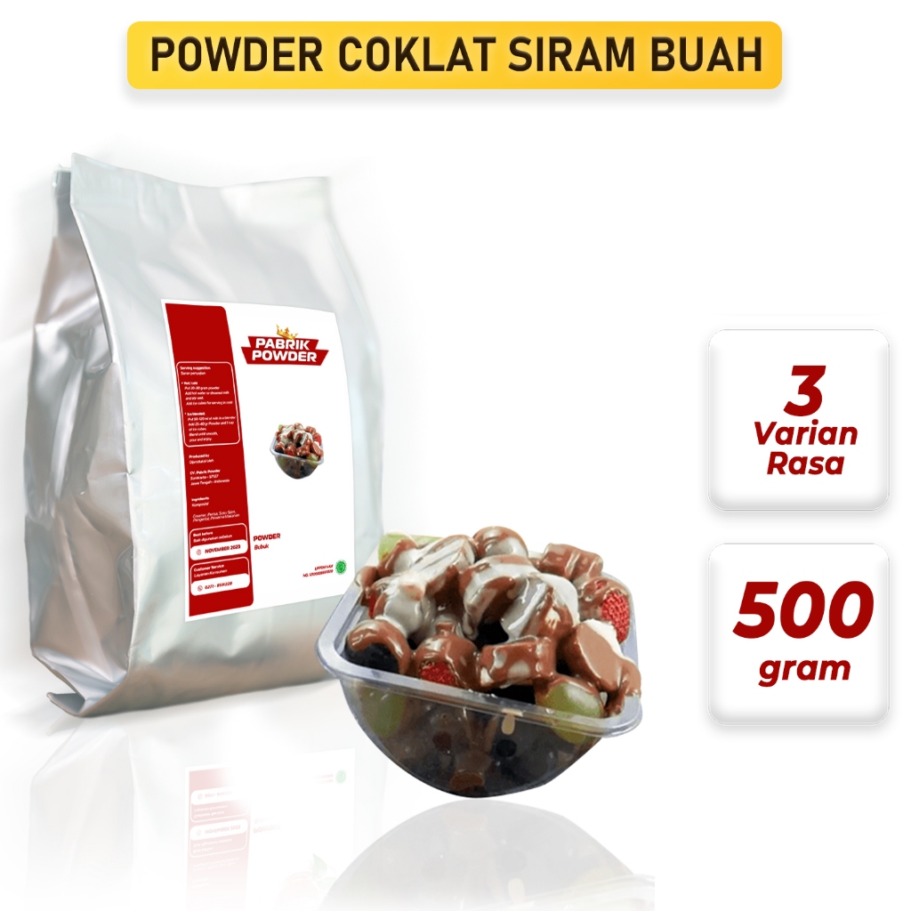 

Powder Coklat Siram Buah Viral 500 gram