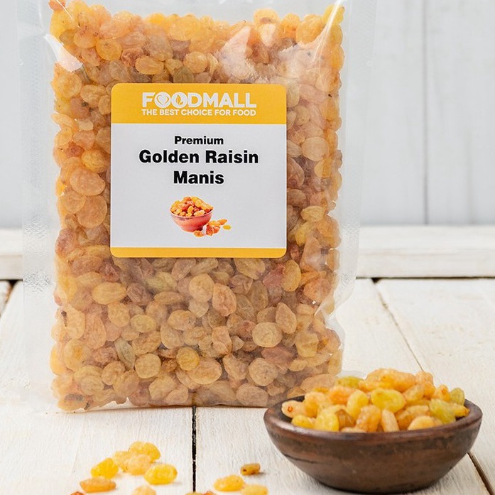 

PRODUK QBK8O Golden Raisin Simin Manis Organik Kismis Emas 25 Gram NTD