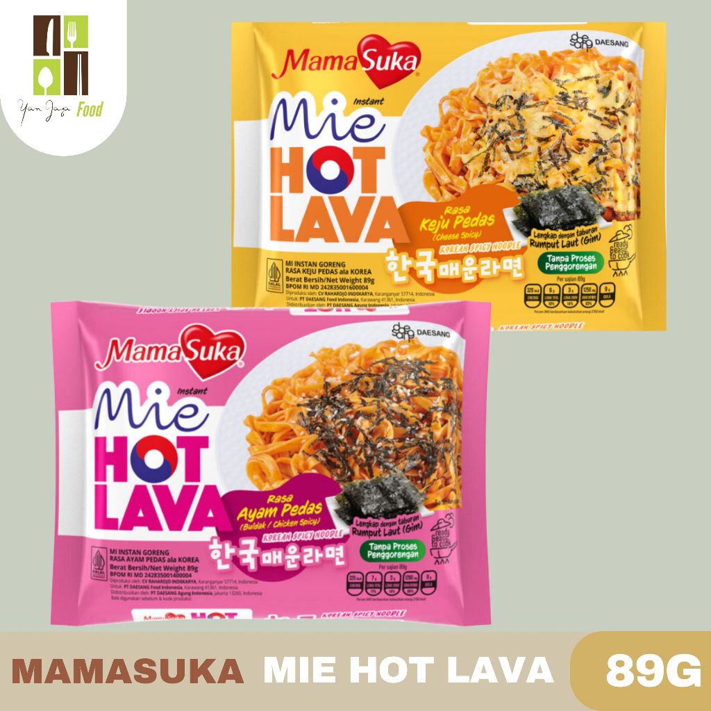 

Mamasuka Mie Hot Lava / Mie Instan Korea / Mie Korea Rasa Keju Pedas 89g