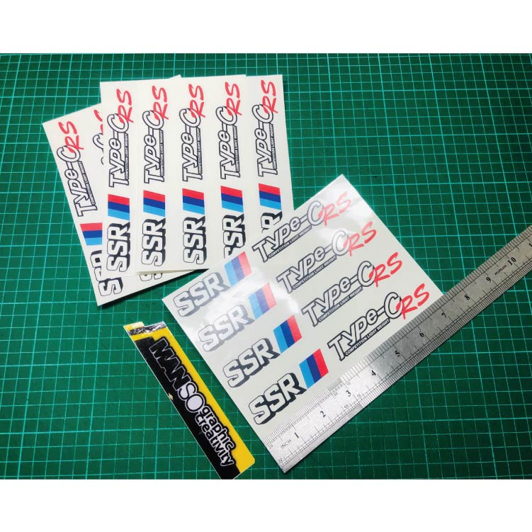SSR TYPE C RS RIM STICKER PRINT PREMIUM
