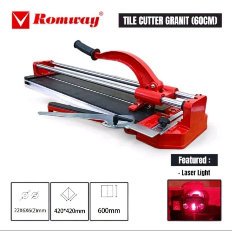 ALAT POTONG KERAMIK/GRANIT MANUAL 60CM TILE CUTTER 60CM ROMWAY